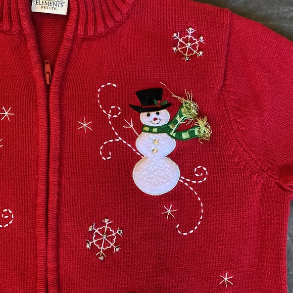 Vintage Christmas snowman sweater - Picture 3 of 11